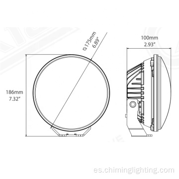 luces de posición redondas para faro led de remolque